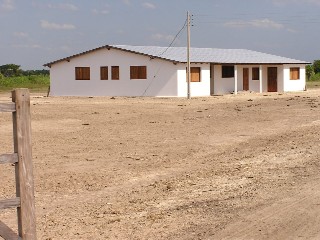 真っ白な姿を現した新厩舎